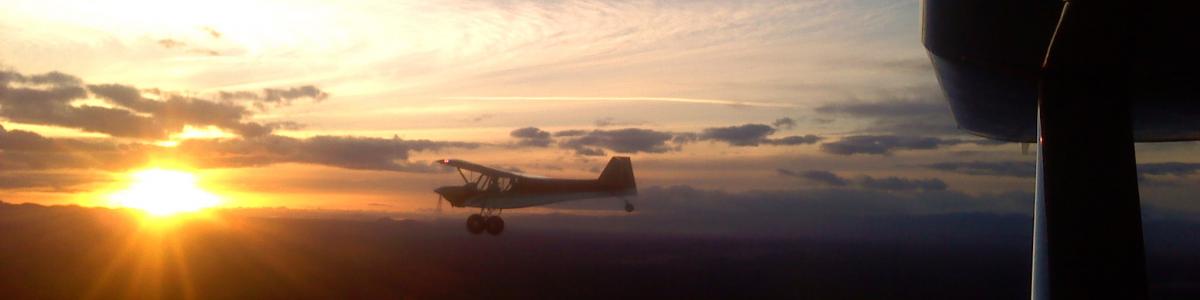 Sunset from an Airplane