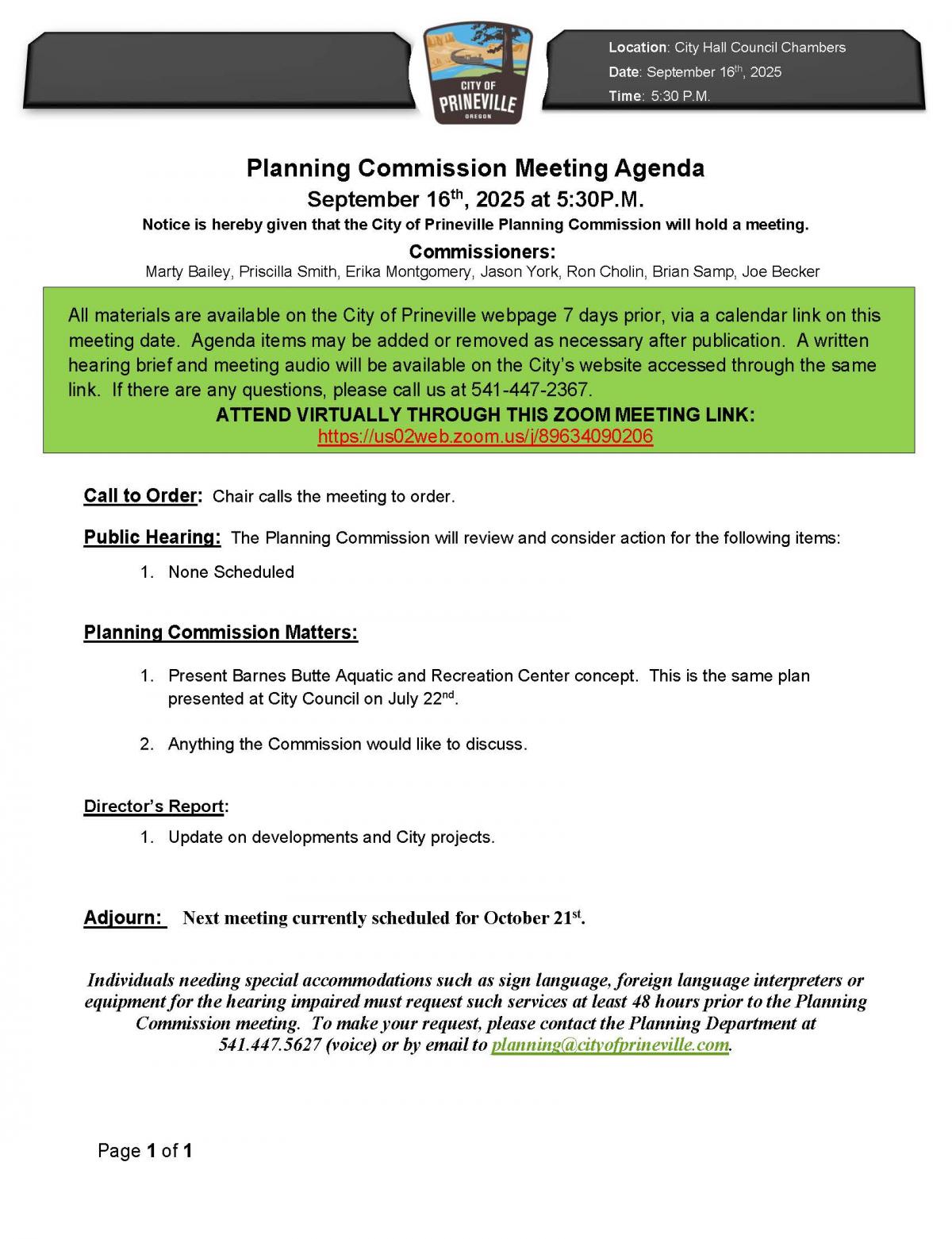 Agenda